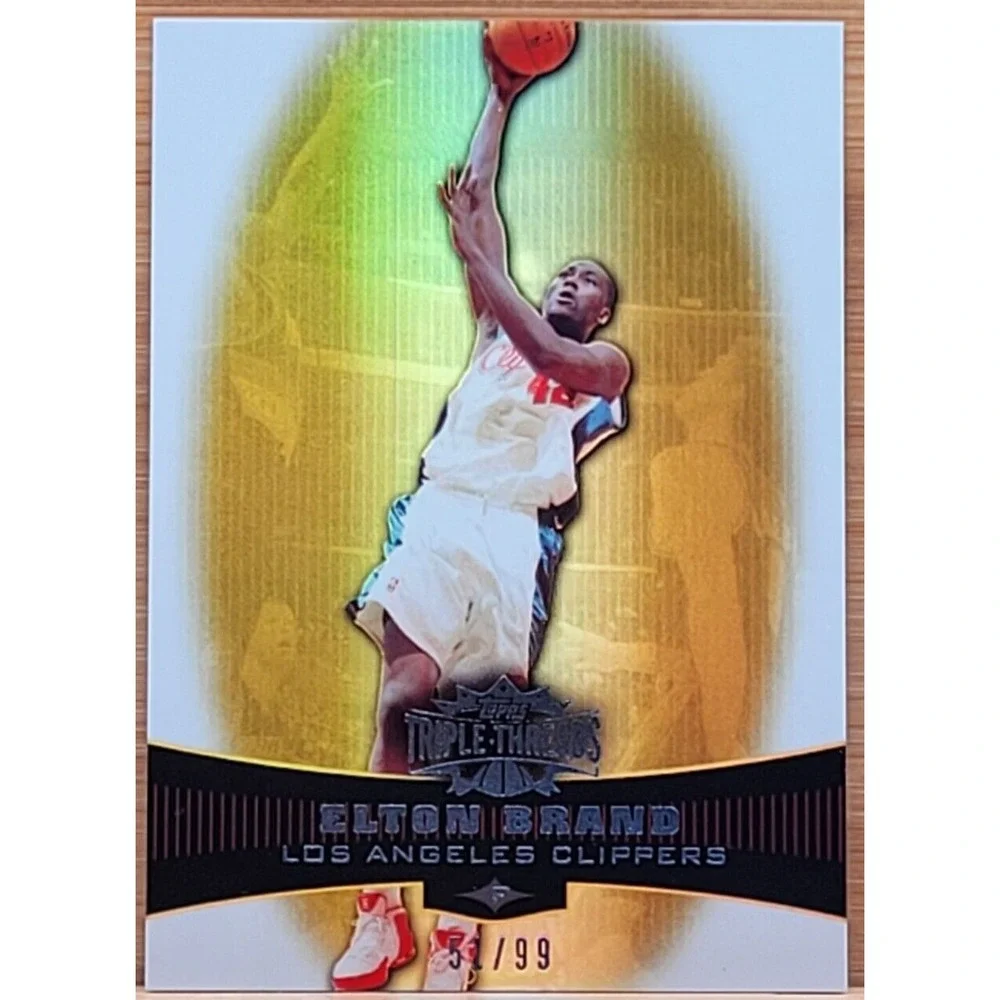2006-07 TOPPS TRIPLE THREAD ELTON BRAND GOLD #D‎ /99